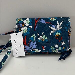 Vera Bradley Floral Crossbody Bag - Blue